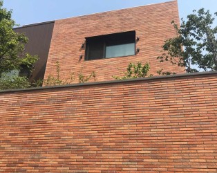 Long Brick Facade of Korea Historical Site